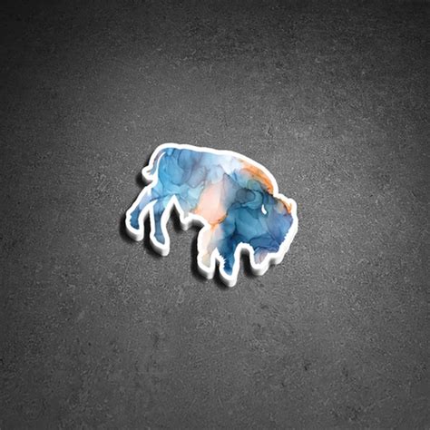 Bison Sticker Opal Fox Fine Art