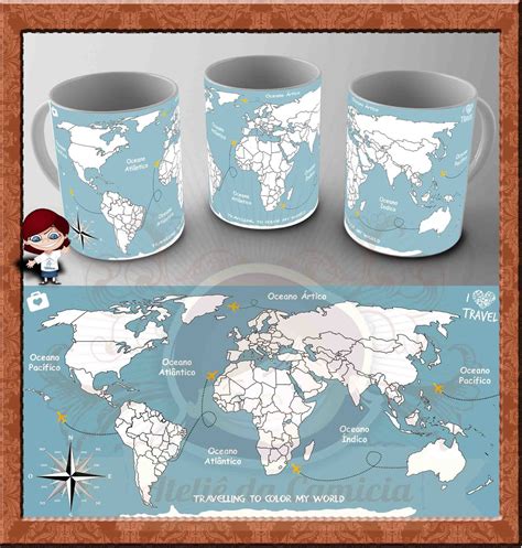 Caneca Viagem Mapa M Ndi Elo Produtos Especiais