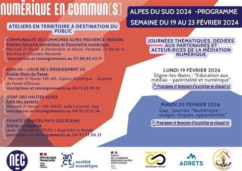 Numérique En Commun[s] 2024 Demandez Le Programme Udaf 05 Hautes