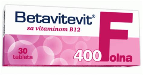 Betavitevit Folna Sa Vitaminom B12 Tablete A30 On Line Apoteka Janković