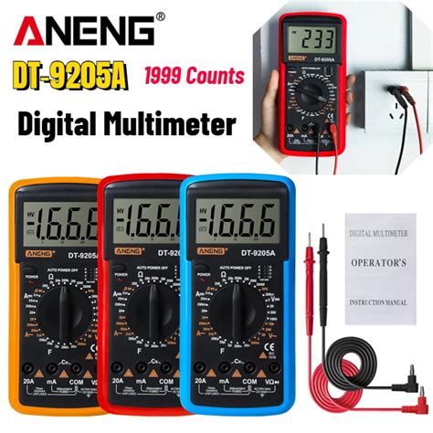 Aneng Dt A Digital Multimeter Ac Dc Transistor Current Ammeter