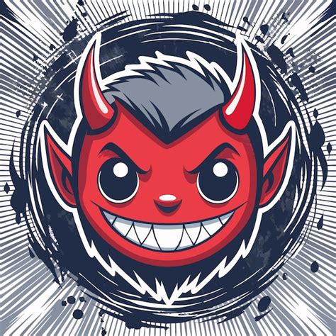 Un Juguet N Personaje De Dibujos Animados Del Diablo Rojo Con Una