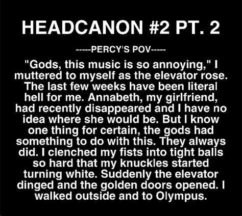 Headcanon 2 Pt 2 Percy Jackson Books Percy Jackson Fanfic Percy