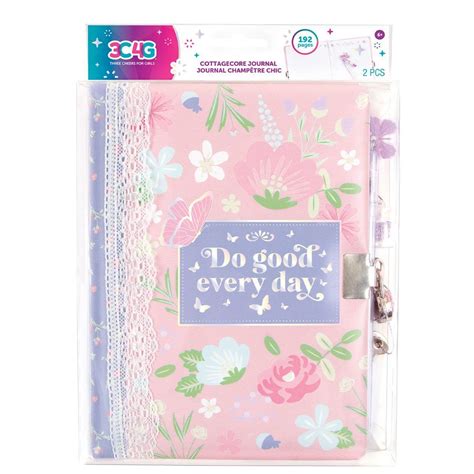 Make It Real 3C4G Cottagecore Floral Locking Journal Holdson