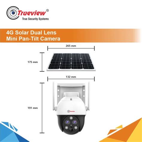 G Solar Cctv Camera Mp Dual Lens Mini Pan Tilt Camera