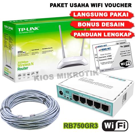 Paket Lengkap Alat Usaha Rt Rw Net Wifi Hotspot Sistem Billing Voucher