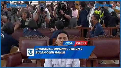 Detik Detik Bharada E Divonis Tahun Bulan Oleh Hakim Isak Tangis