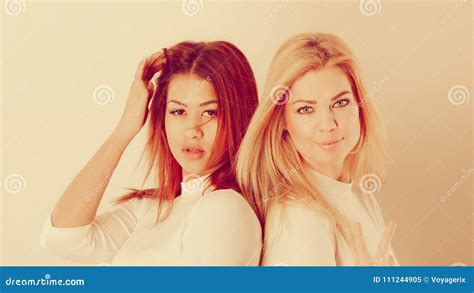 Blonde And Mulatto Girl Together Stock Image Image Of Ethnic Ethnicity
