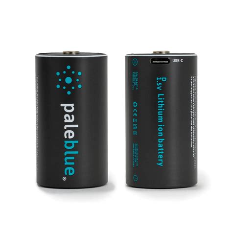 Rechargeable D Batteries With Usb C Paleblue