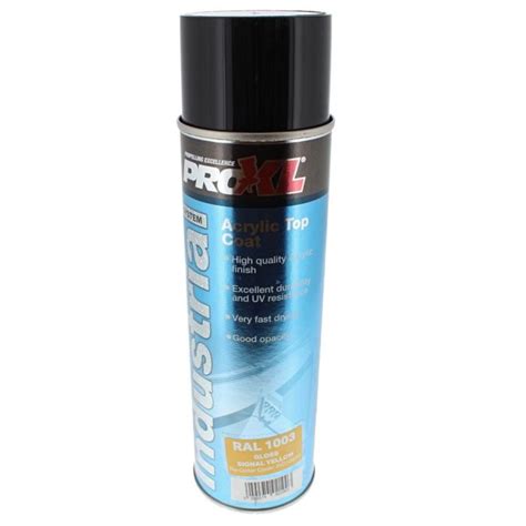 ProXL Industrial Acrylic Topcoat Aerosol RAL 1003 Signal Yellow