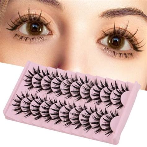 Fairy Clusters Spiky Cosplay Lashes Fake Eyelashes Wet Look Manga