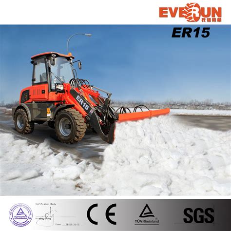 Everun Er15 Wheel Loader With High Quality Snow Blade For Sale China