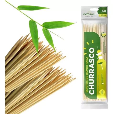 Espetos De Bambu Cm Para Churrasco Espetinho Parcelamento Sem