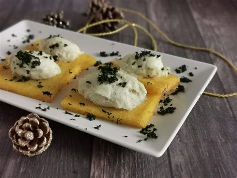 BACCALA MANTECATO SU CROSTINI DI POLENTA Blog Di Crienry Memorie In