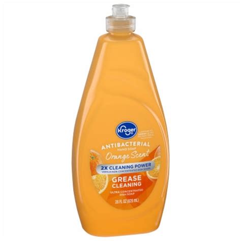 Kroger Ultra Concentrated Antibacterial Liquid Dish Soap Orange Scent