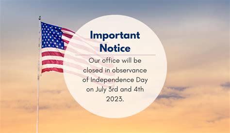 Office Closed Independence Day ADMIN PARTNERS