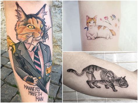 Tatuaż kot 42 ciekawych pomysłów na nowy tatuaż eTatuator pl