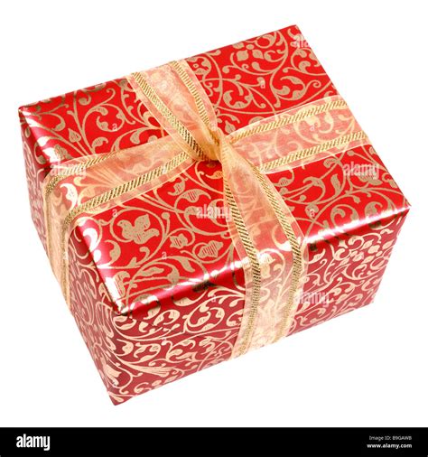 Gift Wrapped Parcel Stock Photo Alamy