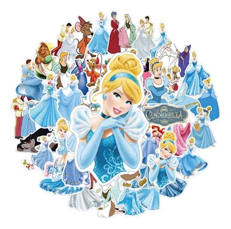 Adesivos Disney Cinderella Princess Para Crian As Calco