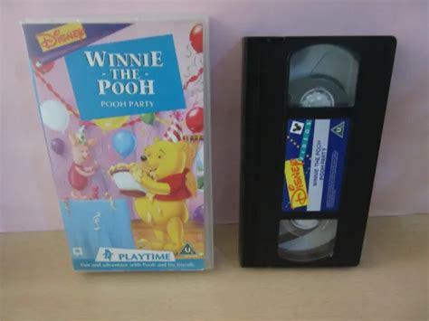 Winnie The Pooh Playtime Vhs Video Pooh Party Walt Disney Blue Box