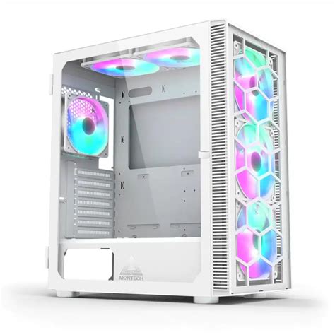 Montech X3 RGB Glass Black | White PC Case | Bermor Techzone