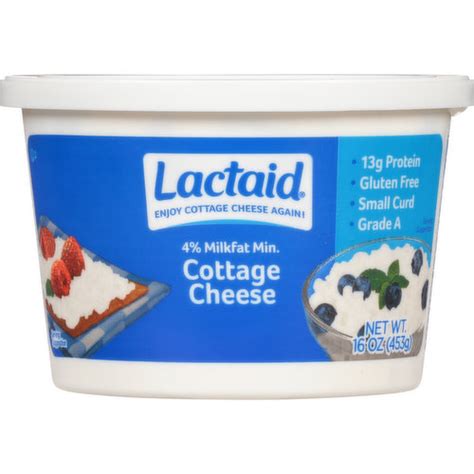 Lactaid Cottage Cheese Small Curd 4 Milkfat Min