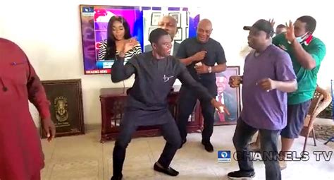 Video Shaibu Shows Dancing Skills To Celebrate Obasekis Victory In