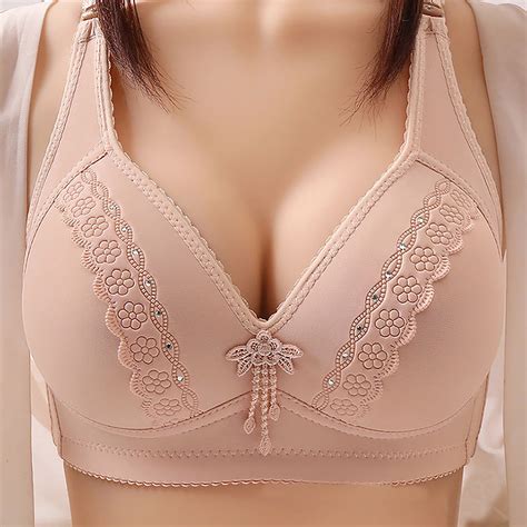 Munlar Wire Free Women S Bra Comfortable Breathable Large Size Push Up