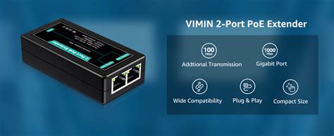 Amazon Vimin Port Gigabit Poe Extender In Out Indoor Poe