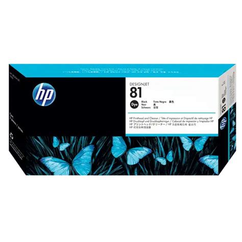 Hp Black Designjet Dye Printhead And Printhead Cleaner C A In