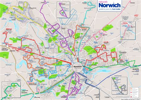 Norwich bus map