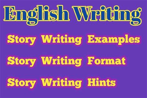 Story Writing Examples Format and Hints