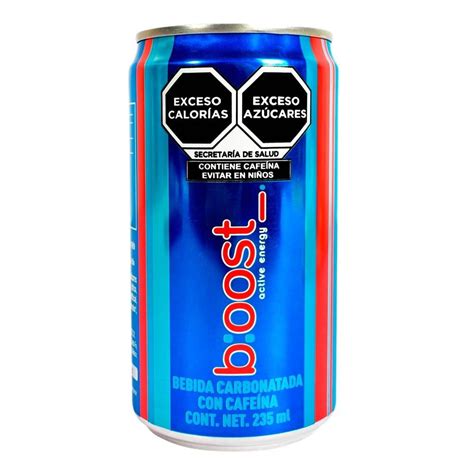 Bebida carbonatada Boost con cafeína 235 ml Walmart