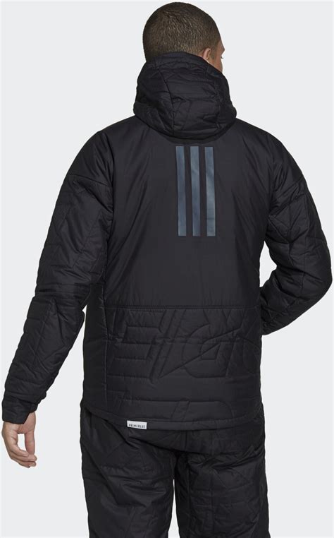 Adidas Terrex MYSHELTER PrimaLoft Hooded Padded Jacket Black GQ3698