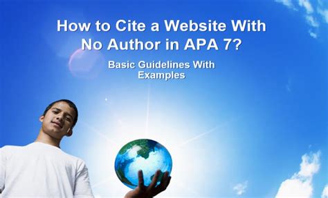 Apa Format Citation Example No Author How To Cite Apa Format