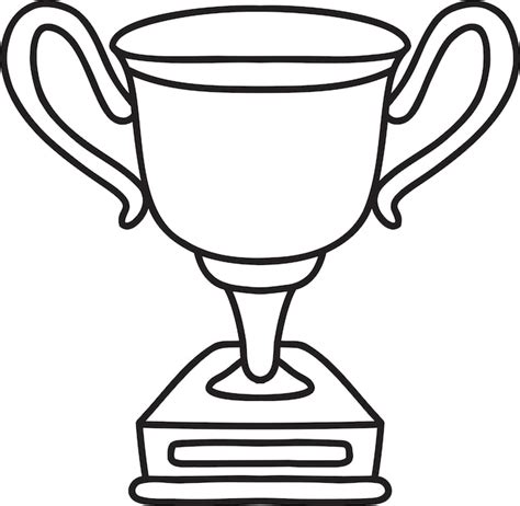 Premium Vector Hand Drawn Trophy Illustration