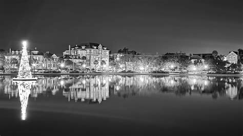 Colonial Lake Charleston Sc Black And White