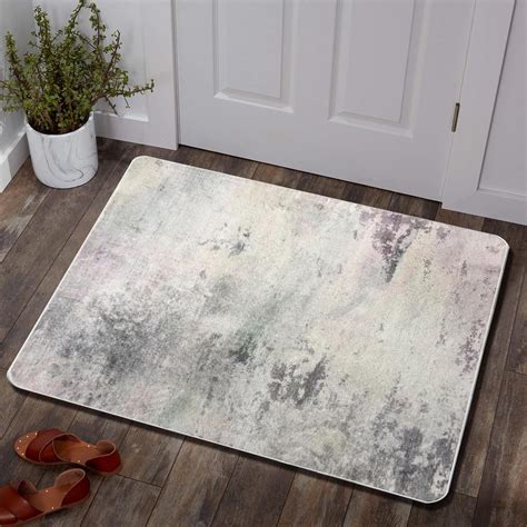 ASIinnsy Area Rugs Modern Style Abstract Rug Multi Grey Cream Soft