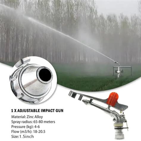 1 5 360 ADJUSTABLE Impact Sprinkler Large Area Water Irrigation Spray