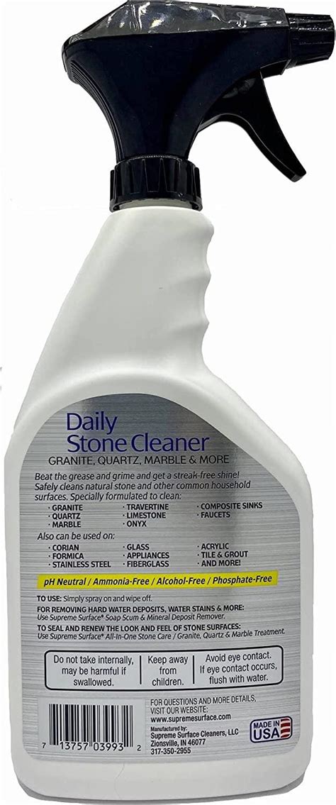 Supreme Surface Daily Stone Cleaner Sealer Combo Kit Granite