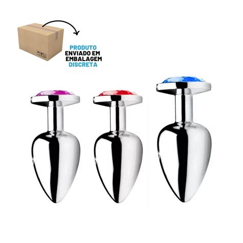 Kit Plug Anal Tamanho M E G Shopee Brasil