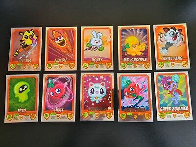 Topps Moshi Monsters Mash Up Series Super Moshi Mirror Foil Cards