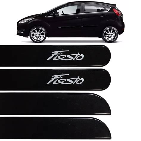 Jogo Friso Lateral New Fiesta 2013 Até 2021 Preto Bristol INBRACA Friso