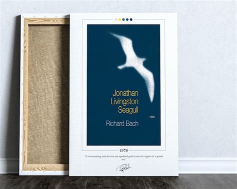 Jonathan Livingston Seagull Book Cover Poster Richard Bach Etsy