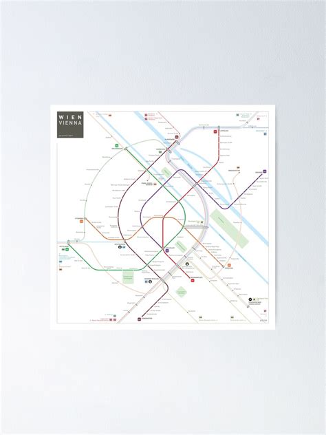 "Vienna Metro Map" Poster for Sale by jugcerovic | Redbubble