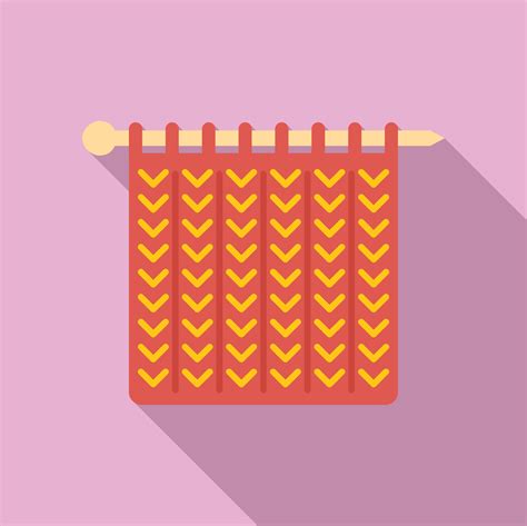 craft knitting icon flat vector wool knit  vector art  vecteezy
