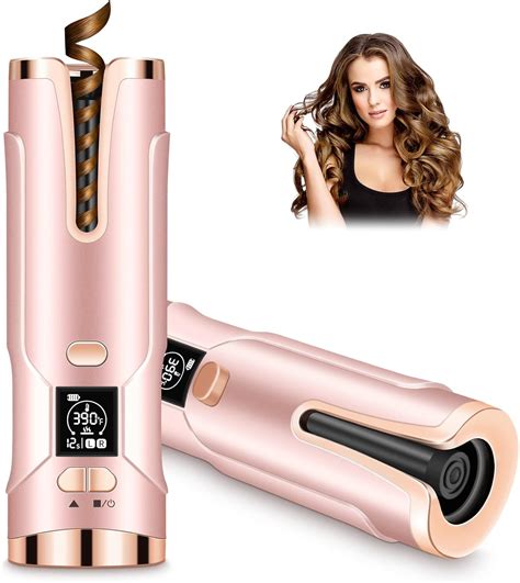 Qd Gotrays Upgraded Automatic Curling Iron Cordless Auto Hair Curler With 6 Temps And Timers