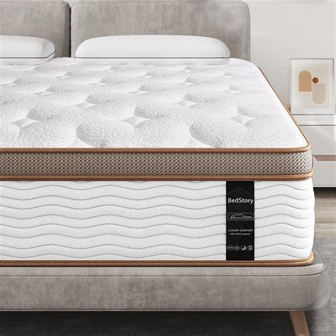 King Mattress BedStory 14 Inch Hybrid Mattress With Gel Memory Foam