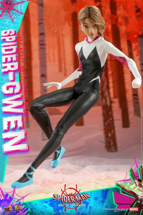 Spider Gwen And Spider Ham Join Hot Toys Spider Man Into The Spider Verse Movie Masterpiece