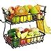 Amazon ANTOPY 2 Tier Fruit Basket With 2 Banana Hangers